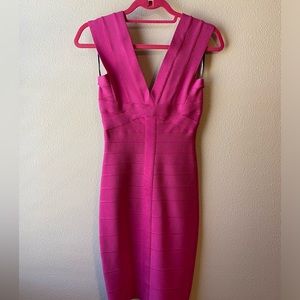 Hot Pink Herve Leger Dress
